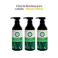 3 Gel de bamboo y queratina 300ml – Wokali